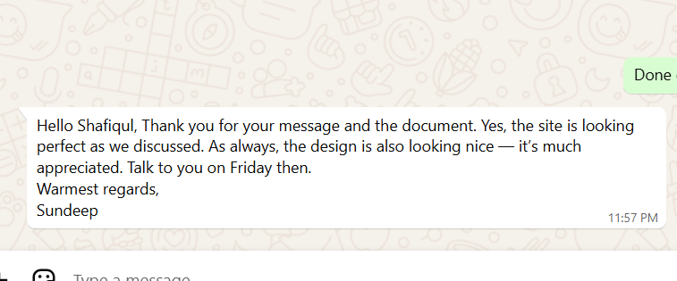 shafiquladil portfolio message reviews 7