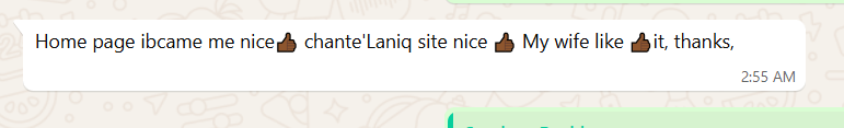 shafiquladil portfolio message reviews 8